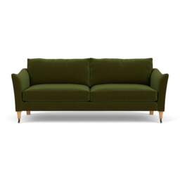 4 Seater Sofa - Forest Green - Matt Velvet - Robinson - The Cotswold Company - thumbnail 2