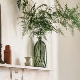 Simplicity Blown Glass 35cm Olive Green - Vase - The Cotswold Company - thumbnail 2