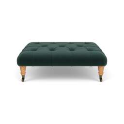 Foot Stool - Lake - Matt Velvet - Amelia - The Cotswold Company - thumbnail 2