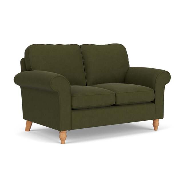 2 Seater Sofa - Forest Green - House Linen Mix - Hurley - The Cotswold Company - image 1