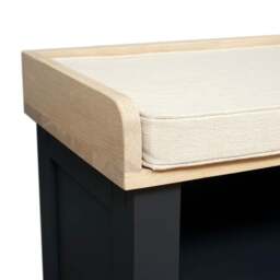 Large Open Shoe Bench - Chester Charcoal - The Cotswold Company - thumbnail 6