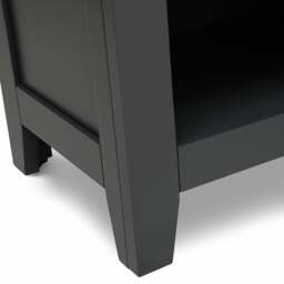 Large Open Shoe Bench - Chester Charcoal - The Cotswold Company - thumbnail 5