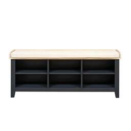 Large Open Shoe Bench - Chester Charcoal - The Cotswold Company - thumbnail 2