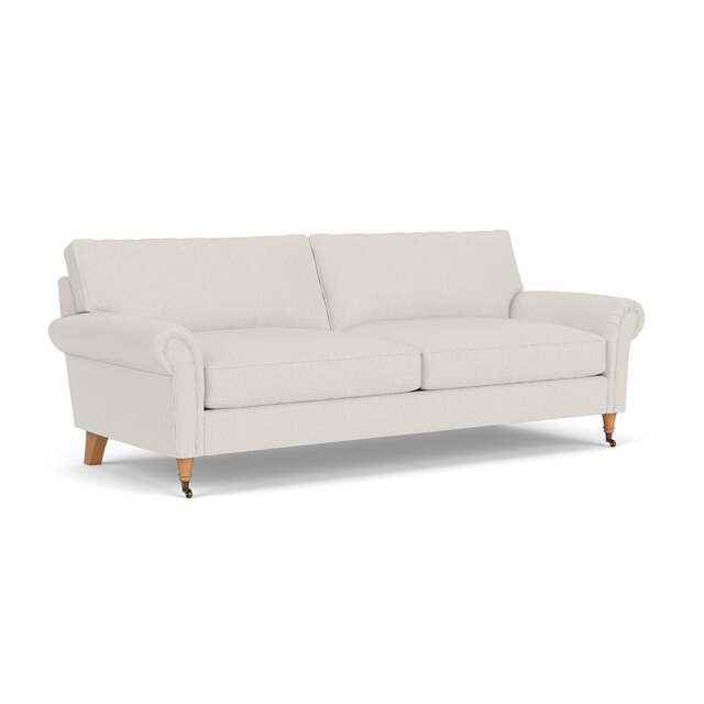 4 Seater Sofa - Grey - Broadway Stripe - Osbourne - The Cotswold Company - image 1