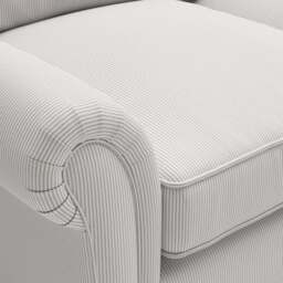 4 Seater Sofa - Grey - Broadway Stripe - Osbourne - The Cotswold Company - thumbnail 5