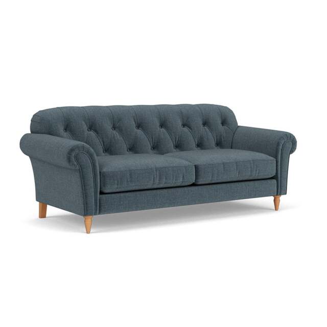 4 Seater Sofa - Teal - Eco Chenille - Chapman - The Cotswold Company - image 1