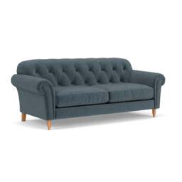 4 Seater Sofa - Teal - Eco Chenille - Chapman - The Cotswold Company - thumbnail 1