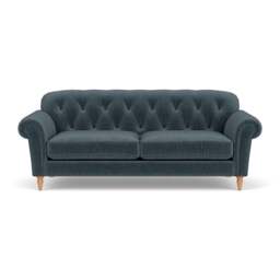 4 Seater Sofa - Teal - Eco Chenille - Chapman - The Cotswold Company - thumbnail 2