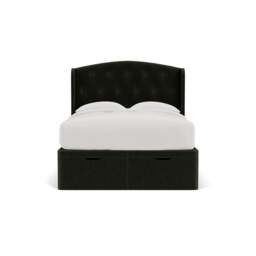 Gilmore Double Ottoman Storage Bed - Moss - Eco Chenille - The Cotswold Company - thumbnail 2