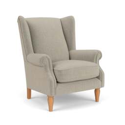 Armchair - Natural - Eco Chenille - Alice - The Cotswold Company