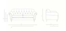 3 Seater Sofa - Apple - Rustic Weave - Chapman - The Cotswold Company - thumbnail 4