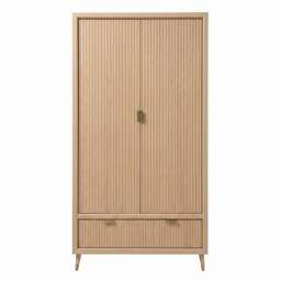 Oakridge Blonde Oak Double Wardrobe - The Cotswold Company - thumbnail 3