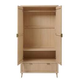Oakridge Blonde Oak Double Wardrobe - The Cotswold Company - thumbnail 4