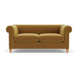 3 Seater Sofa - Mustard - Matt Velvet - Rayner - The Cotswold Company - thumbnail 2