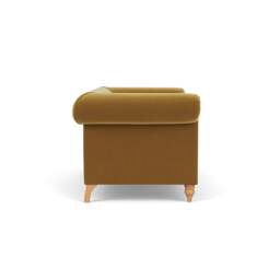 3 Seater Sofa - Mustard - Matt Velvet - Rayner - The Cotswold Company - thumbnail 3