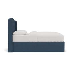 Gilmore King Size Ottoman Storage Bed - Indigo - House Linen Mix - The Cotswold Company - thumbnail 3