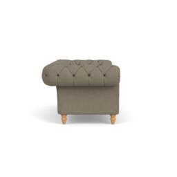 Large 2 Seater Sofa - Mid Grey - House Linen Mix - Harris Chesterfield - The Cotswold Company - thumbnail 3