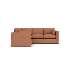 Corner Sofa - Brick - Herringbone Weave - Clarke Compact - The Cotswold Company - thumbnail 3