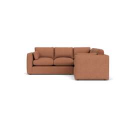 Corner Sofa - Brick - Herringbone Weave - Clarke Compact - The Cotswold Company - thumbnail 2