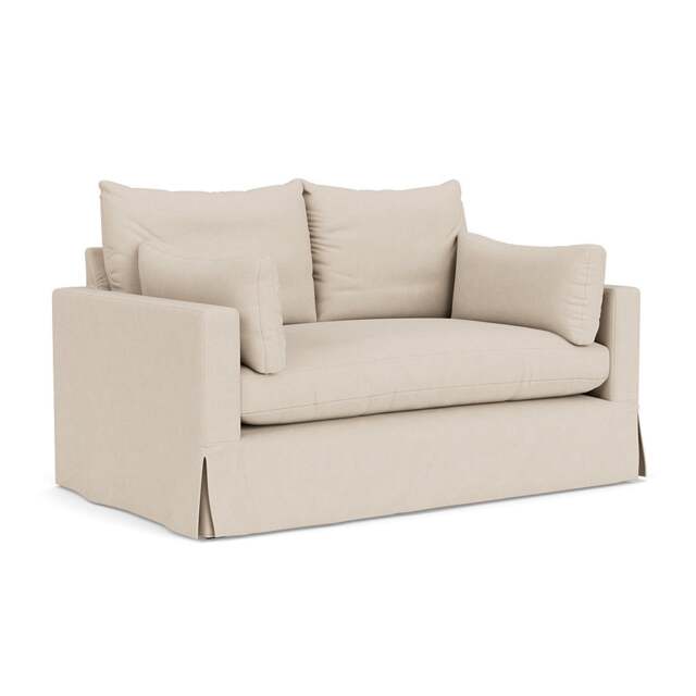 2 Seater Sofa - Lily White - House Linen Mix - Ashton - The Cotswold Company - image 1