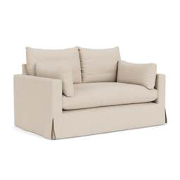 2 Seater Sofa - Lily White - House Linen Mix - Ashton - The Cotswold Company