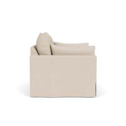 2 Seater Sofa - Lily White - House Linen Mix - Ashton - The Cotswold Company - thumbnail 3