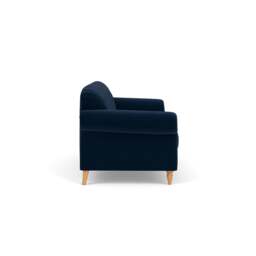 4 Seater Sofa - Deep Blue - Matt Velvet - Chapman - The Cotswold Company - thumbnail 3