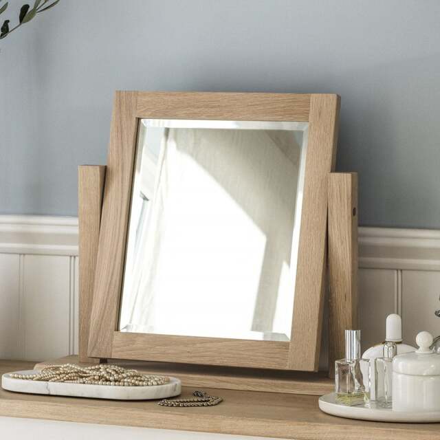 Dressing Table Mirror - Chester Oak - The Cotswold Company - image 1