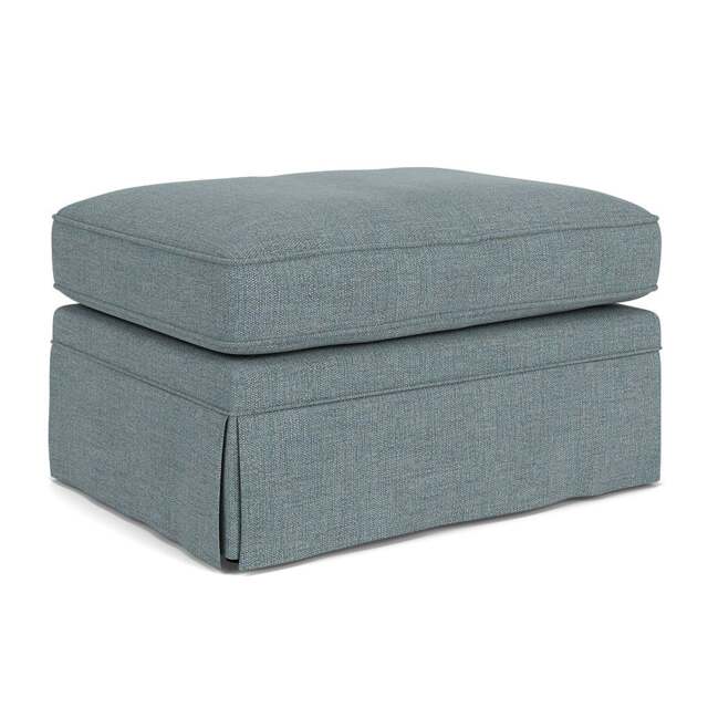 Foot Stool - Teal marl - Rustic Weave - Dawson Small - The Cotswold Company - image 1