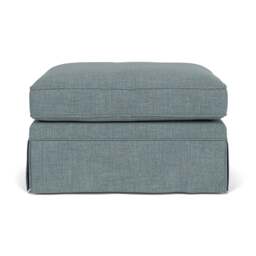 Foot Stool - Teal marl - Rustic Weave - Dawson Small - The Cotswold Company - thumbnail 2