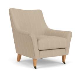 Armchair - Natural - Compton Stripe - Martha - The Cotswold Company - thumbnail 1