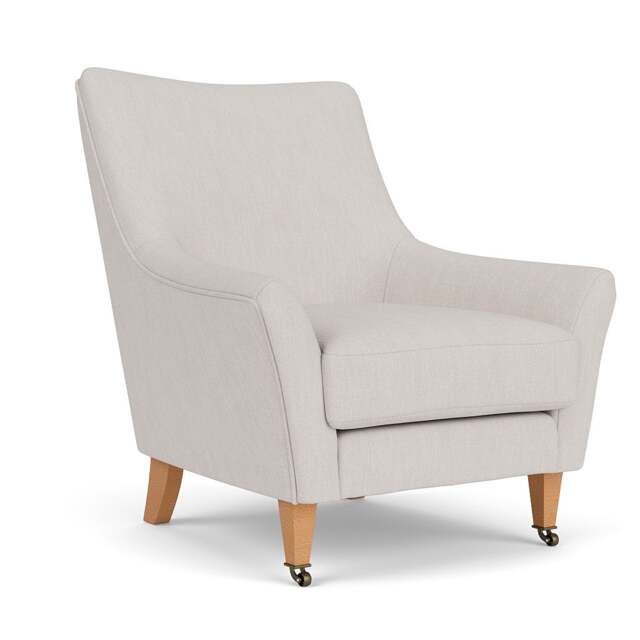 Armchair - Soft White - Luxury Italian Linen - Martha - The Cotswold Company - image 1