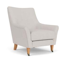 Armchair - Soft White - Luxury Italian Linen - Martha - The Cotswold Company - thumbnail 1
