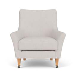 Armchair - Soft White - Luxury Italian Linen - Martha - The Cotswold Company - thumbnail 2