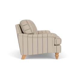 2 Seater Sofa - Charcoal - Compton Stripe - Morris - The Cotswold Company - thumbnail 3