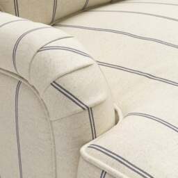 2 Seater Sofa - Charcoal - Compton Stripe - Morris - The Cotswold Company - thumbnail 5