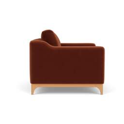 Love Seat - Brick  -  Matt Velvet - Watson - The Cotswold Company - thumbnail 3