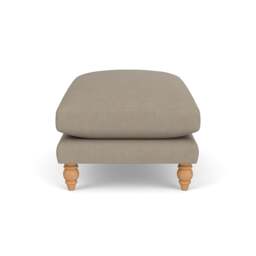 Foot Stool - Dove grey - House Linen Mix - Emily - The Cotswold Company - thumbnail 3