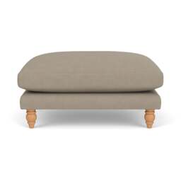 Foot Stool - Dove grey - House Linen Mix - Emily - The Cotswold Company - thumbnail 2