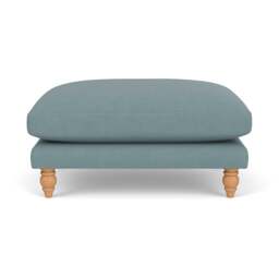 Foot Stool - Sky blue - House Linen Mix - Emily - The Cotswold Company - thumbnail 2