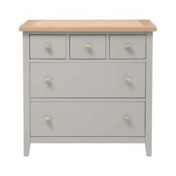 Small 5 Drawer Chest - Chester Dove Grey - The Cotswold Company - thumbnail 6