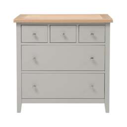 Small 5 Drawer Chest - Chester Dove Grey - The Cotswold Company - thumbnail 5