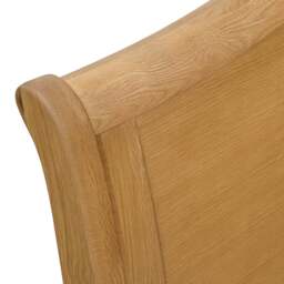 Winchcombe Oiled Oak Double Sleigh Bed - The Cotswold Company - thumbnail 4