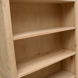 Inglesham Whitewash Oak Large Bookcase - The Cotswold Company - thumbnail 5