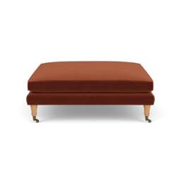 Foot Stool - Brick - Matt Velvet - Taylor Small - The Cotswold Company - thumbnail 3