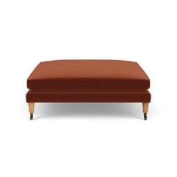 Foot Stool - Brick - Matt Velvet - Taylor Small - The Cotswold Company - thumbnail 2