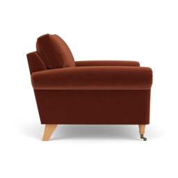 Armchair - Brick - Matt Velvet - Osbourne - The Cotswold Company - thumbnail 3