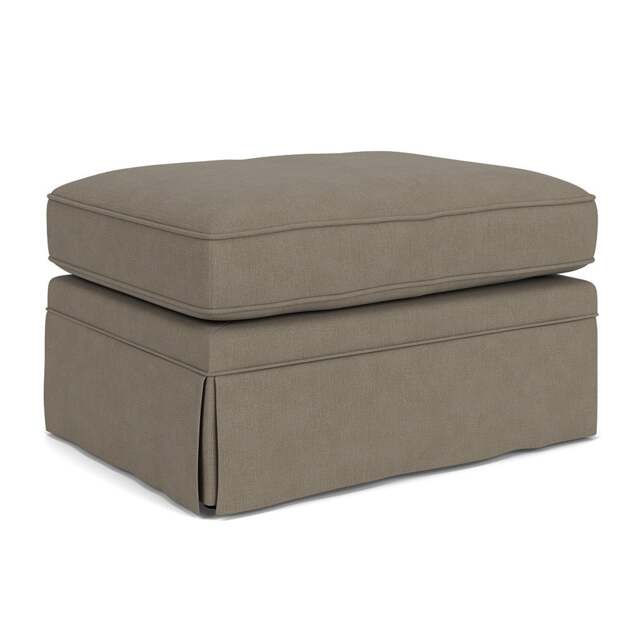 Foot Stool - Mid Grey - House Linen Mix - Dawson Small - The Cotswold Company - image 1