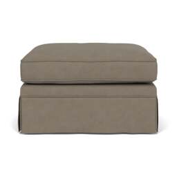 Foot Stool - Mid Grey - House Linen Mix - Dawson Small - The Cotswold Company - thumbnail 2