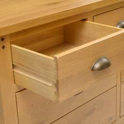 Oakland Rustic Oak 7 Drawer Chest - The Cotswold Company - thumbnail 6